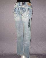 NWT Womens SILVER Jeans LOW RISE STRAIGHT FIT BOOTCUT LT BLUE MCKENZIE 