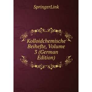   Beihefte, Volume 3 (German Edition) SpringerLink Books