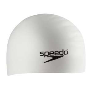Speedo Silicone Long Hair Swim Swimming Cap  