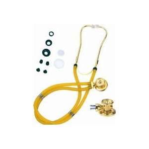  Dixie Sprague Rappaport Type Two Tube Stethoscope   Gold 