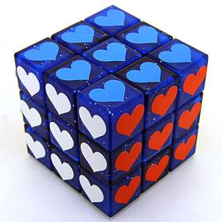 BellCube Purple Heart Crystal Ice 3x3x3 Rubiks Magic Cube Twist 