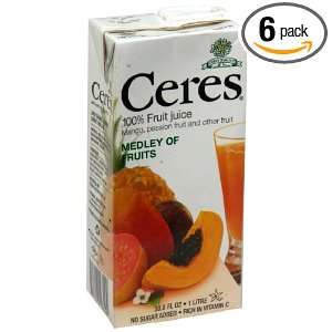 Ceres Medley of Fruit, 33.8 Ounce (Pack of 6)  Grocery 