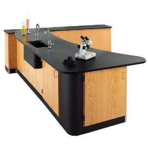   3416K Peninsula Workstation W/ Sink in Peninsula ( Epoxy Top