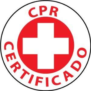  HARD HAT EMBLEMS CPR CERTIFICADO