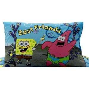  Spongebob Squarepants Reversible Pillowcase   Best Friends 
