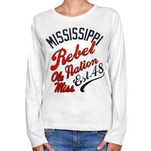  Mississippi Rebels Ladies Splashy Long Sleeve T Shirt 
