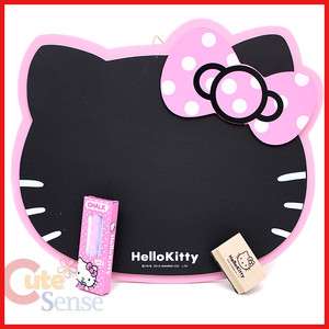   Hello Kitty Face Blackbord w/Chalk and Eraser 11x10 Pink Bow  