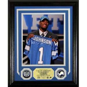   Lions Draft Day Photo Mint with Silver Coins