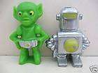 GIANT HO SIZE OUTER SPACE ALIEN SOLDIER MINI FIGURES SILVER SP EXCEL 