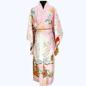  Shanghai Tone® Geisha Luxury Dress Kimono Robe Baby Pink 