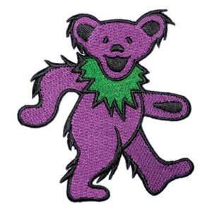  Grateful Dead Garcia Dancing 2 Purple Bear Embroidered 