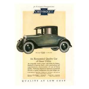  Chevrolet, Magazine Advertisement, USA, 1925 Premium 