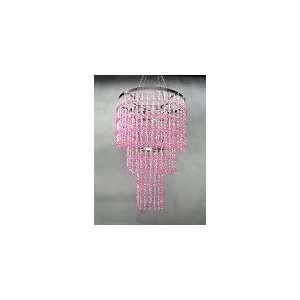  Gemstone Beaded Chandelier   Pink