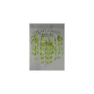  Waterfall Chandelier   Lime