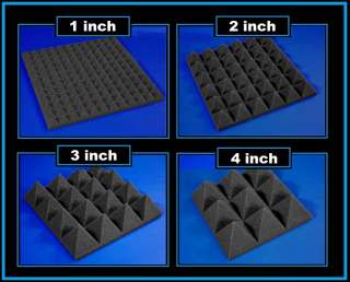   Booth Acoustic Pyramid Recording Studio SoundProof Foam Panel  