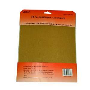  10 Pc. Sandpaper Assortment for Wood