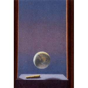  Moon & Eyeglass, Note Card by Quint Buchholz, 4.5x6.75 