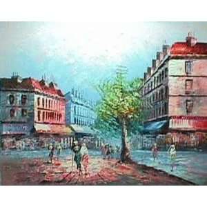    Fine Oil Painting, Paris Street SP01 20x24
