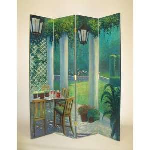  The Patio 4 Panel Room Divider Screen