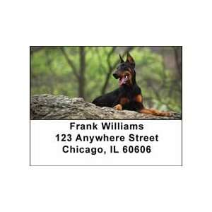  Dobermans Address Labels