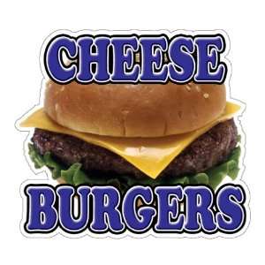  CHEESEBURGERS Concession Decal trailer hamburger cheese 