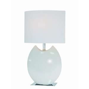  Lite Source LS 21335IVY Spazio Ceramic Table Lamp, Ivory 