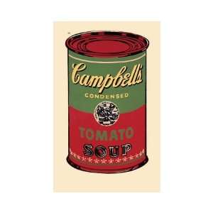 Campbells Soup Can, 1965 (Green and Red) Giclee Poster Print by Andy 