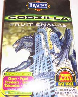 1998 Godzilla Fruit Snacks Box  