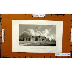    1828 View Eaton Hall Cheshire England Architecture