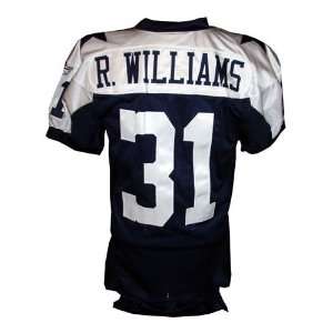 Roy Williams #31 Cowboys Game Issued Navy Throwback Jersey (Size 48 