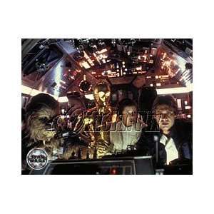  Han, Leia, C 3PO, and Chewie aboard the Falcon Print Toys 