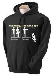 Funny Sweatshirt Problem Solved game over S  2XL @ Colo rs M XL @ many 