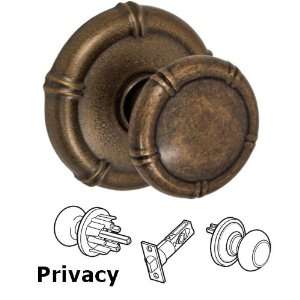  Privacy tai chi knob with tai chi rose in medium bronze 