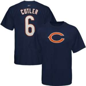  Mens Chicago Bears #6 Jay Cutler Name & Number Tshirt 