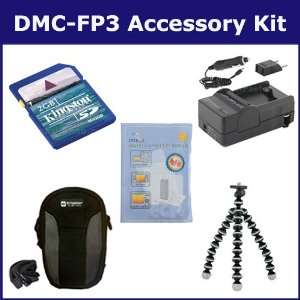 Panasonic Lumix DMC FP3 Digital Camera Accessory Kit includes ZELCKSG 