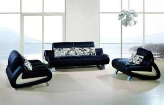 New 3pc Contemporary Modern Leather Sofa Set #AM 038 A  
