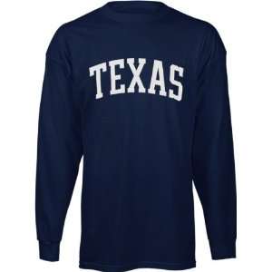  Texas Longhorns Navy Tradition Long Sleeve T Shirt Sports 