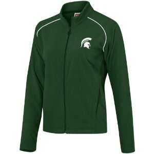  Michigan State Spartans Green Ladies Chill Out Micro Fleece Jacket 