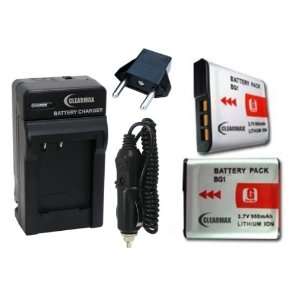  Batteries + Wall Charger + Car Plug + European Plug Adapter for Sony 