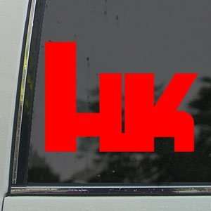  HK HECKLER And KOCH Red Decal Car Truck Window Red Sticker 