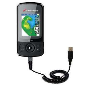Coiled USB Cable for the Sonocaddie v300 Plus GPS with Power Hot Sync 