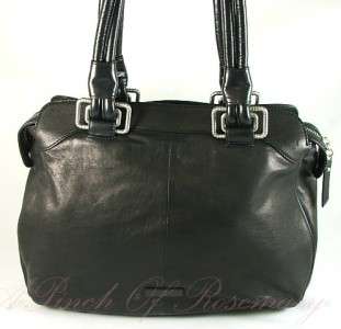 Charles David Marina Leather Large Satchel Bag Purse  