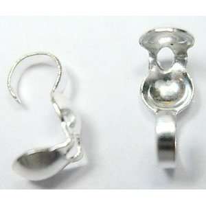  DIY Jewelry Making 24 pcs Nickel Color Iron Bead Tips 