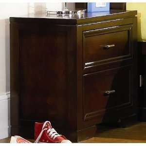  Youth Night Stand with Two Drawers in Rich Mocha Finish 
