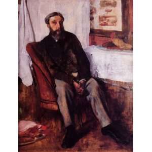   Portrait of a Man Edgar Degas Hand Painted Art