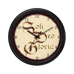  Soli Deo Gloria Music Wall Clock by  Everything 
