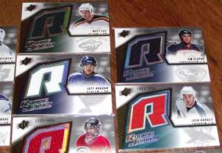 10 Different 2005 06 SPX Hockey Rookie Jersey Cards *JM9  