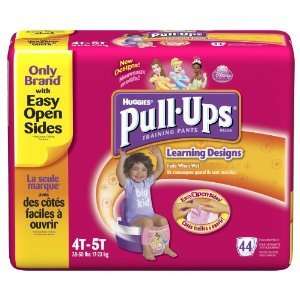 Huggies Pull Ups Girls Diapers 44 ct size 4T   5T CHEAP  