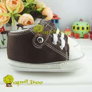 Brown Toddler Infant Baby Boy shoes Sneaker(C25B)3 6M free ship  