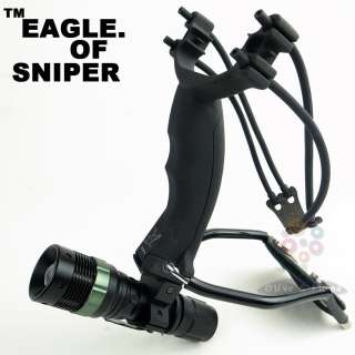 Eagle of Sniper Slingshot Hunter Catapult with Arrow rest + Cowhide 